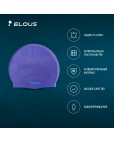 Шапочка для плавания "Elous", силиконовая, Штрихи синяя Синий-фото 6 additional image